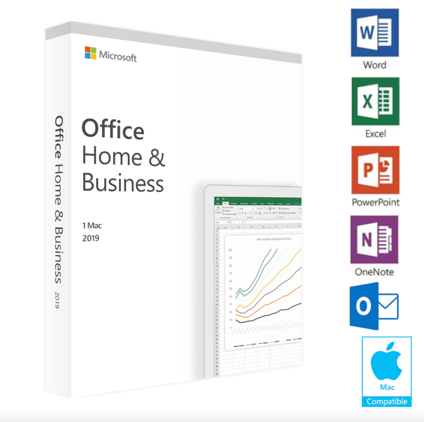 Microsoft Office 2019 Home & Business for Mac | SW10204