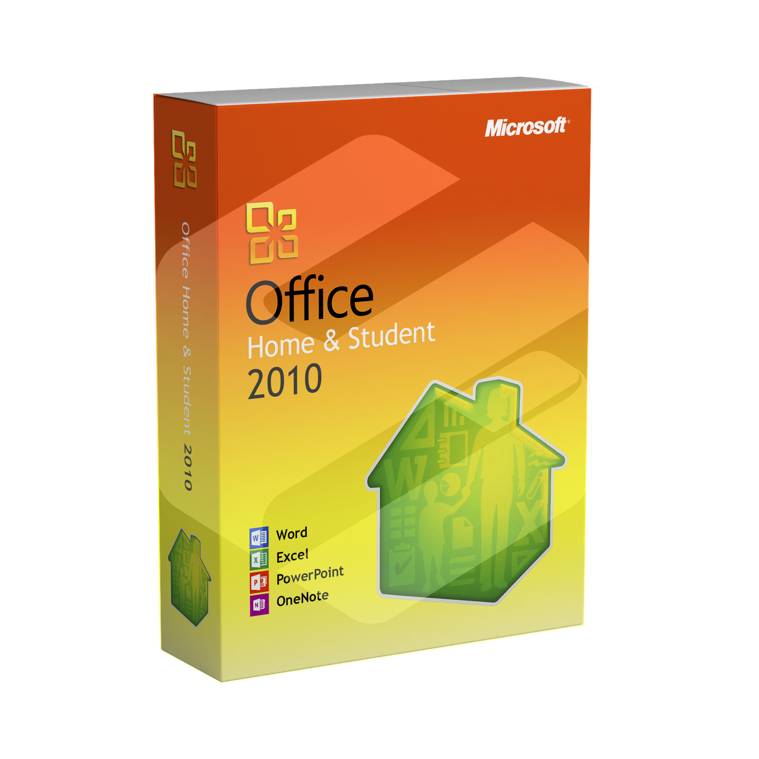 MICROSOFT Office Home and Student 2010 Family Pack VERSIONE A DISCO 3PC 